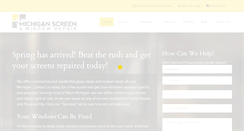 Desktop Screenshot of michiganscreen.com